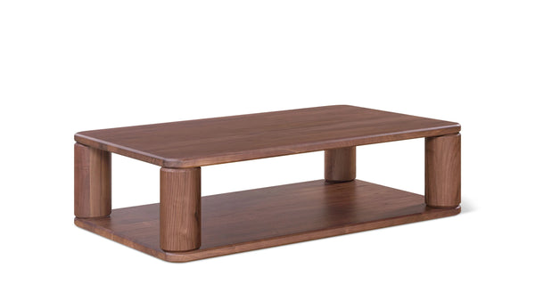 American Walnut Pedestal Coffee Table