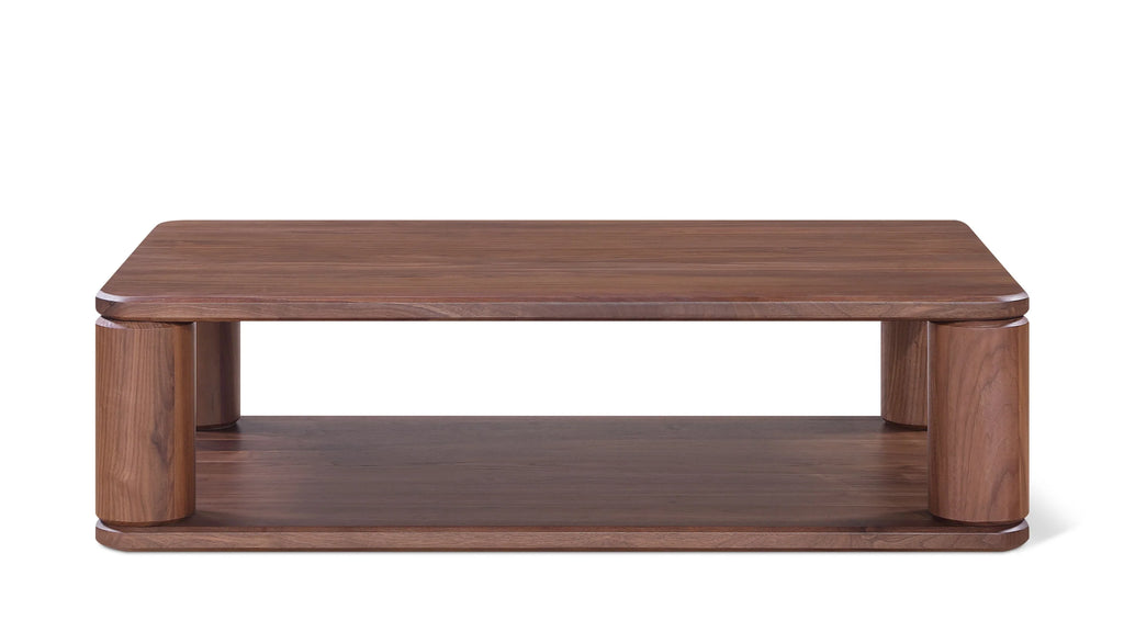 American Walnut Pedestal Coffee Table
