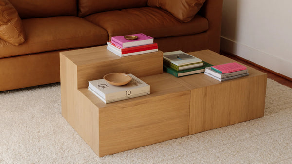 Oak Tiered Coffee Table