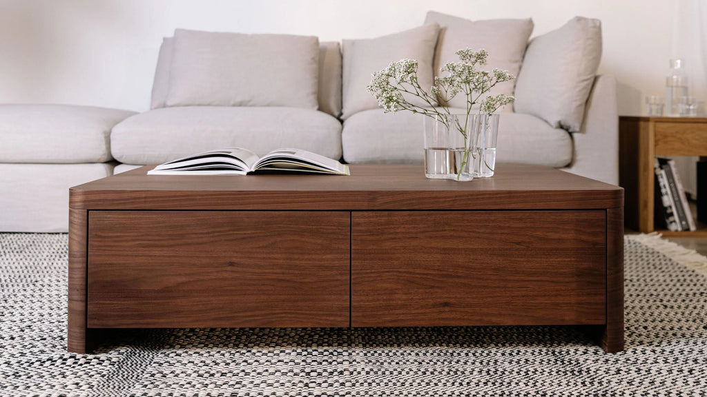 Form American Walnut Storage Coffee Table (Minor Damage)