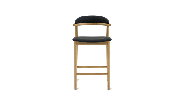 Camber Counter Stool – Oak, Black Seat