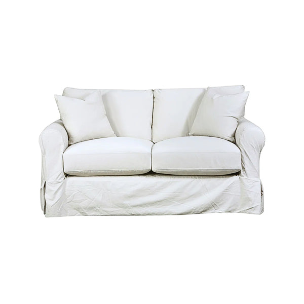Candyse Slip Cover Loveseat Cream