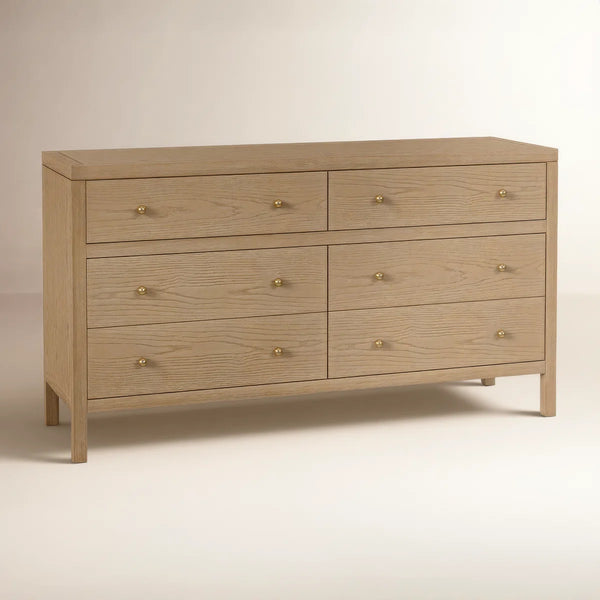 Celine 6-Drawer Dresser Light Oak