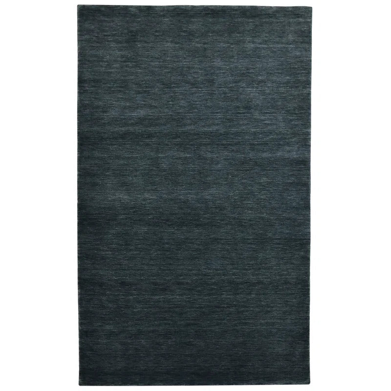 Chauvin Handwoven Wool Dark Grey Area Rug 10X14