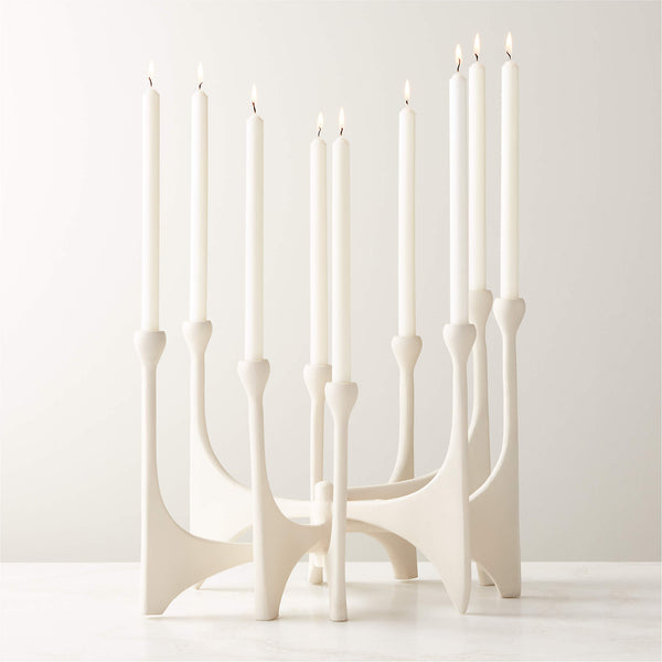 Cinq White Multii Candelabra Large