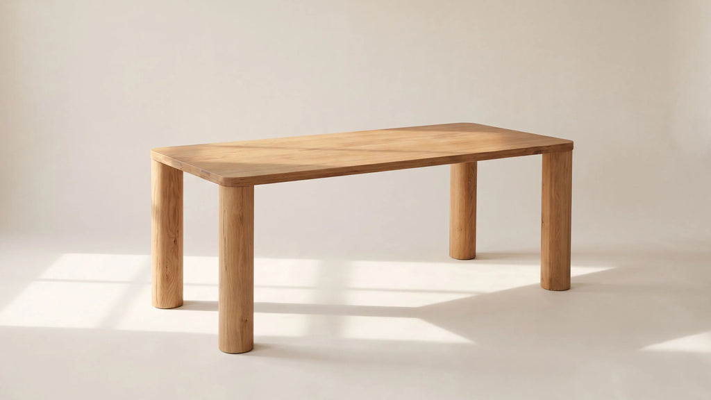 White Oak Dining Table  6-8 Seats