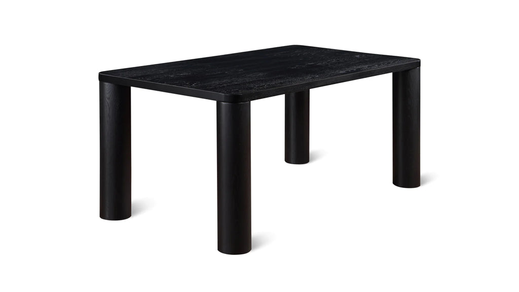 Field Black Oak Dining Table 4-6 Seater