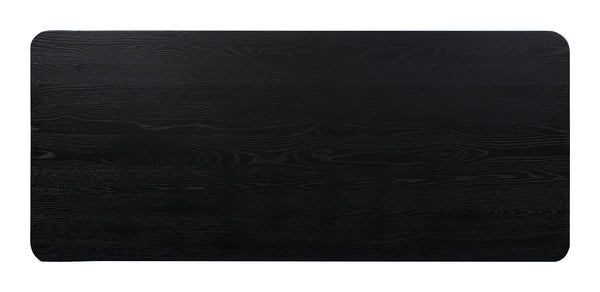 Field Black Oak Dining Table 4-6 Seater