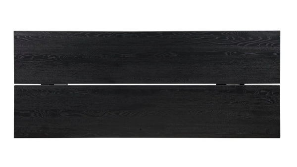 Black Oak Dining Table Plane 4-6 Seats
