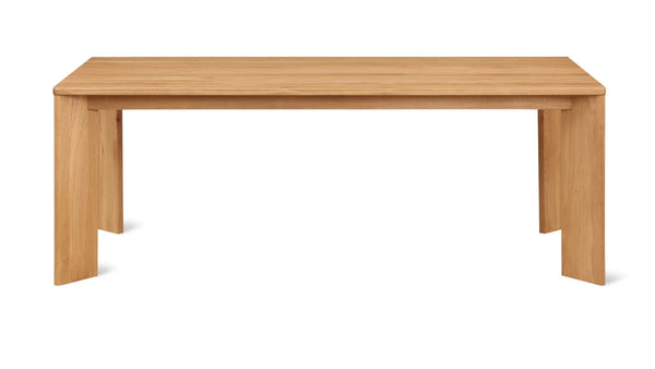 Angled Oak Dining Table 6-8 Seats
