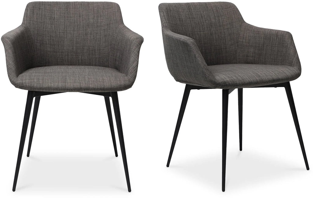 Ronda Grey Arm Dining Chair (Set of 2)