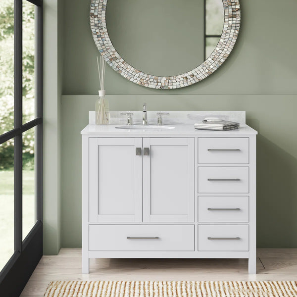 Irene 42-inch Single Vanity White
