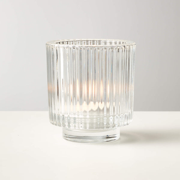 Ezra Glass Tealight Candle Holder