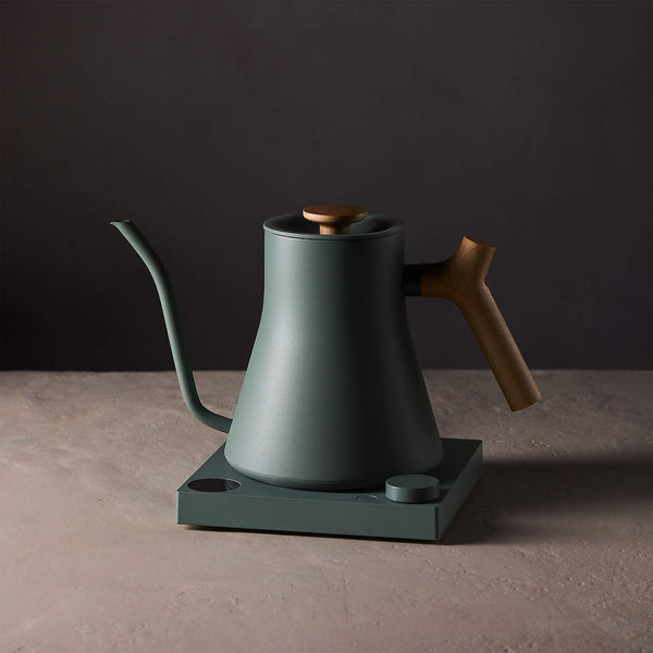 Fellow Stagg EKG Pro Electric Kettle Smoke Green with Maple Accents