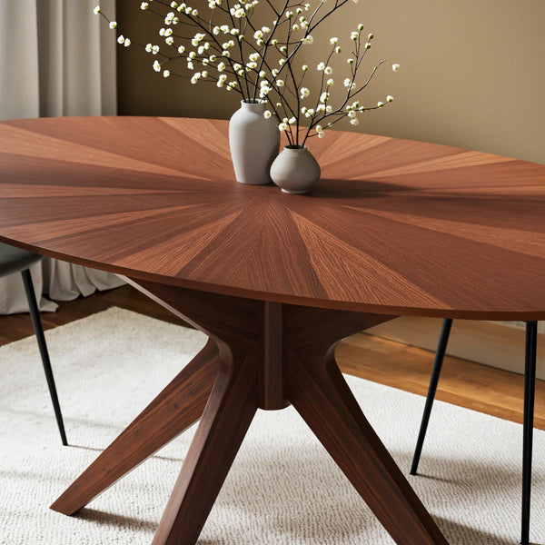 Fenway Walnut Oval Dining Table