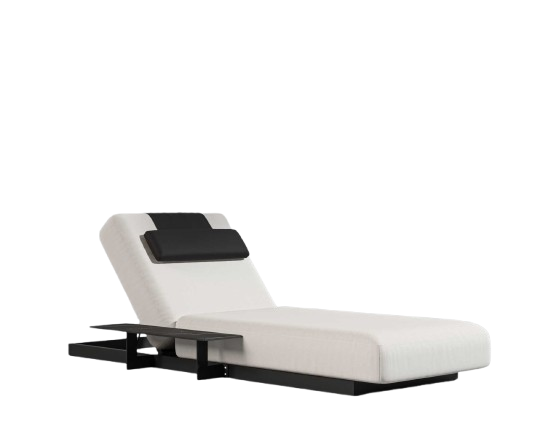 Florian Outdoor Lounger Palisades/Black