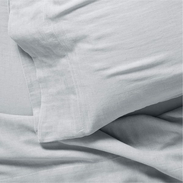 Supersoft Mist Blue 100% Organic Cotton Gauze Kids Full Sheet Set