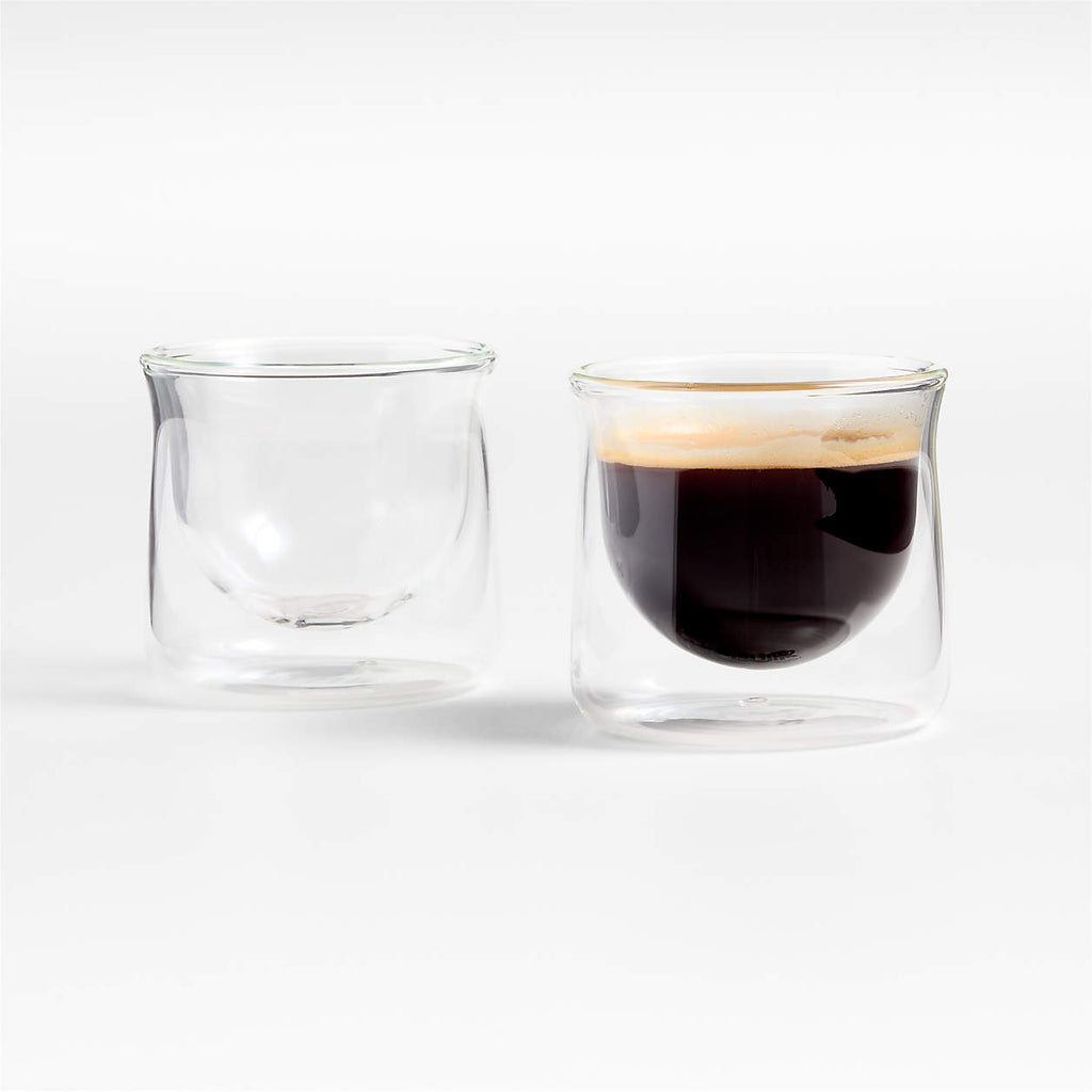 Flur 3-oz. Clear Espresso Glasses, Set of 2