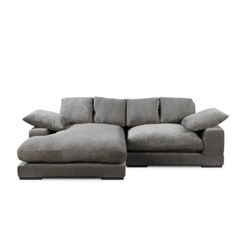 Plunge Sectional Reversible-Charcoal