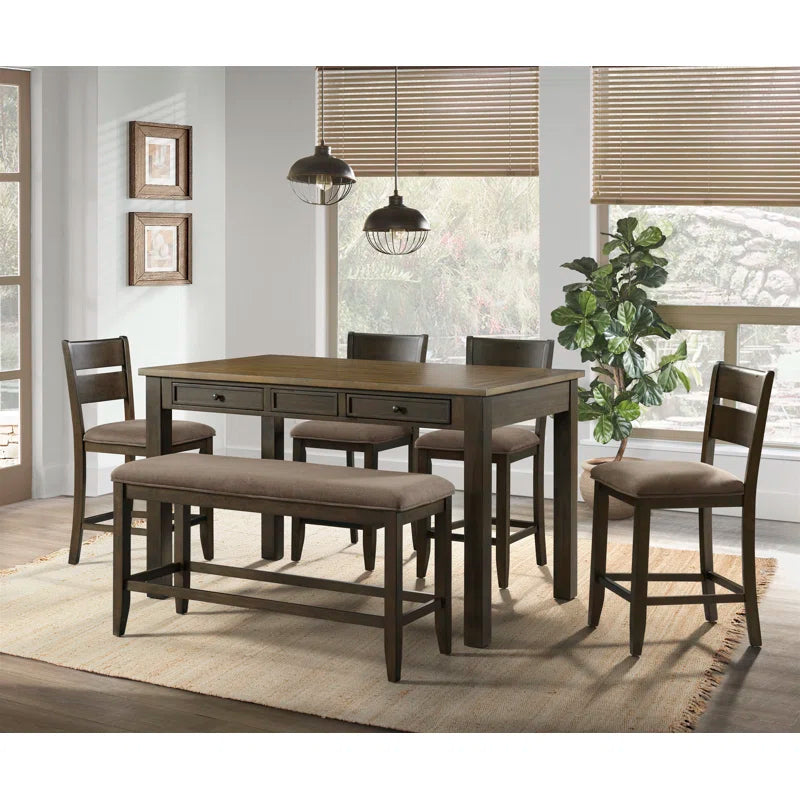 Gambrills 6 - Person Counter Height Dining Set