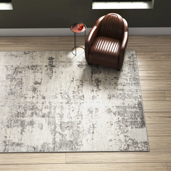 Griffiths Machine Woven Abstract Area Rug, Rectangle 8'10