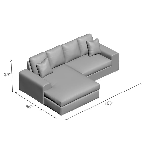 Gus 925 Chofa Sectional Black