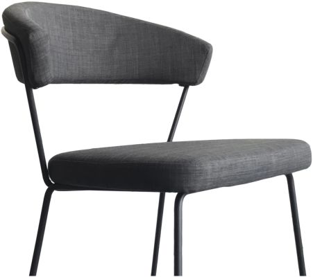 Adria Bar Stool Dark Grey