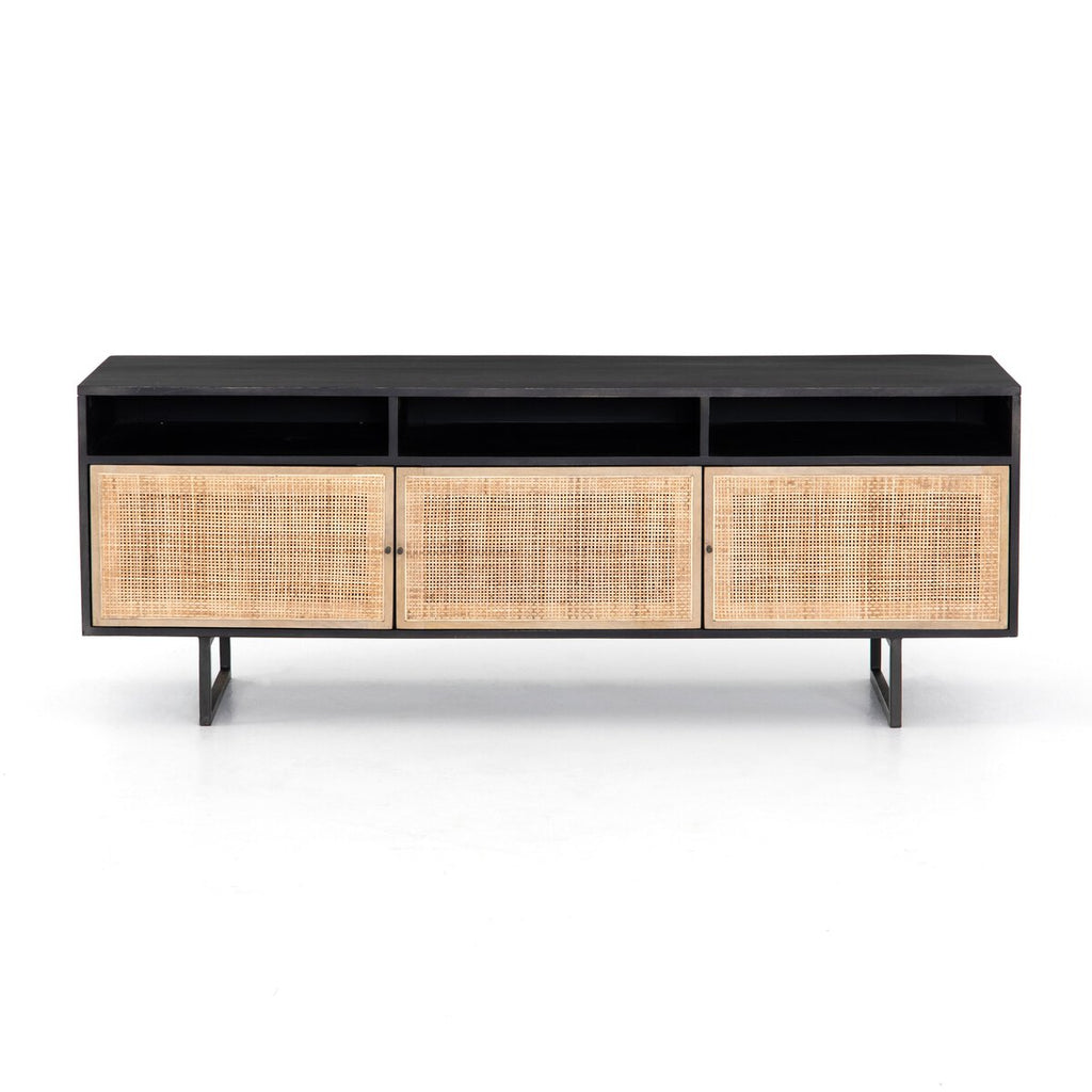 Carmel Media Console Natural Mango/Black Wash