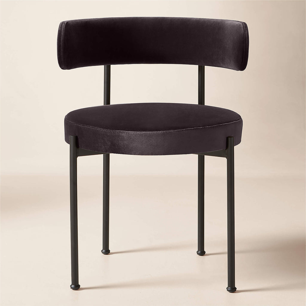 Inesse Mink Grey Velvet Dining Chair (Set of 2)