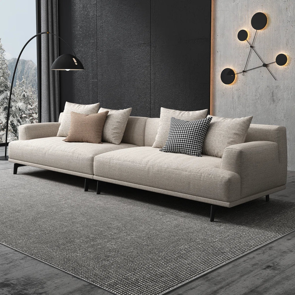 Isaiyah 110" Upholstered Sofa Beige