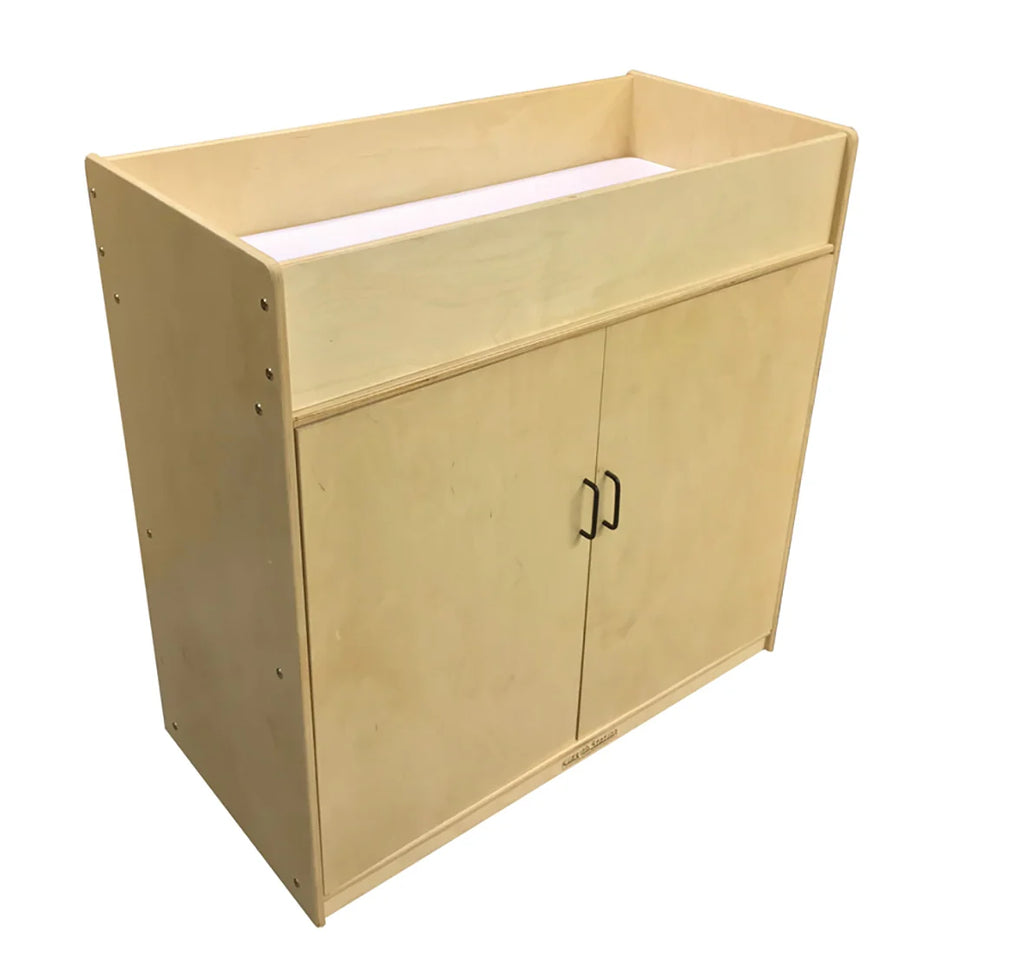 Wood Changing Table with Pad