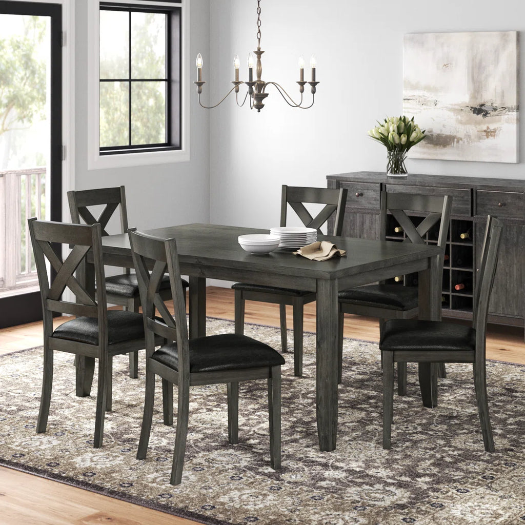 Lashbrook 6 - Person Dining Set Grey