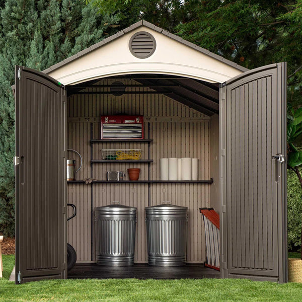 Lifetime 8 Ft. x 12.5 Ft. High-Density Polyethylene (Plastic) Outdoor Storage Shed