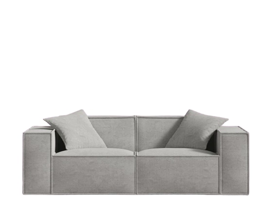 Platinum Grey Sofa Loveseat