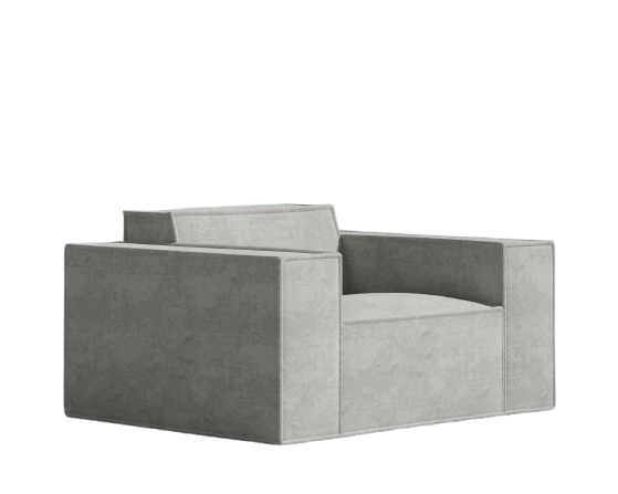 Mirka Armchair Lounger – Platinum Grey