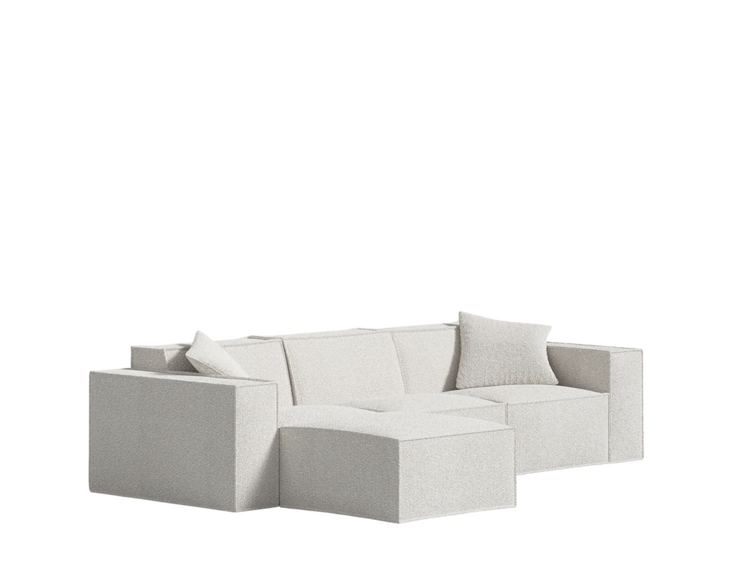 Pearl 4-Piece Chatou Bouclé Sectional