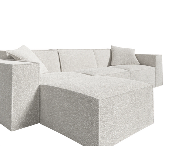 Pearl 4-Piece Chatou Bouclé Sectional
