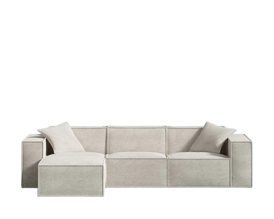 Helium Cloud Sofa Sectional 4-Piece Box Style
