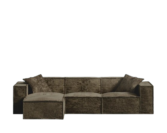 Box Style 4-Piece Sectional - Espresso