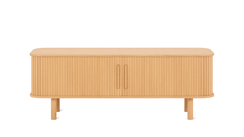 Easy Media Unit All Wood White Oak