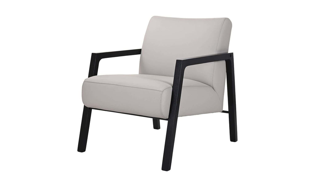 Fox Lounge Chair Twilight Grey Leather