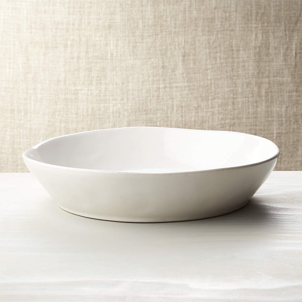 Marin White Stoneware Centerpiece Bowl