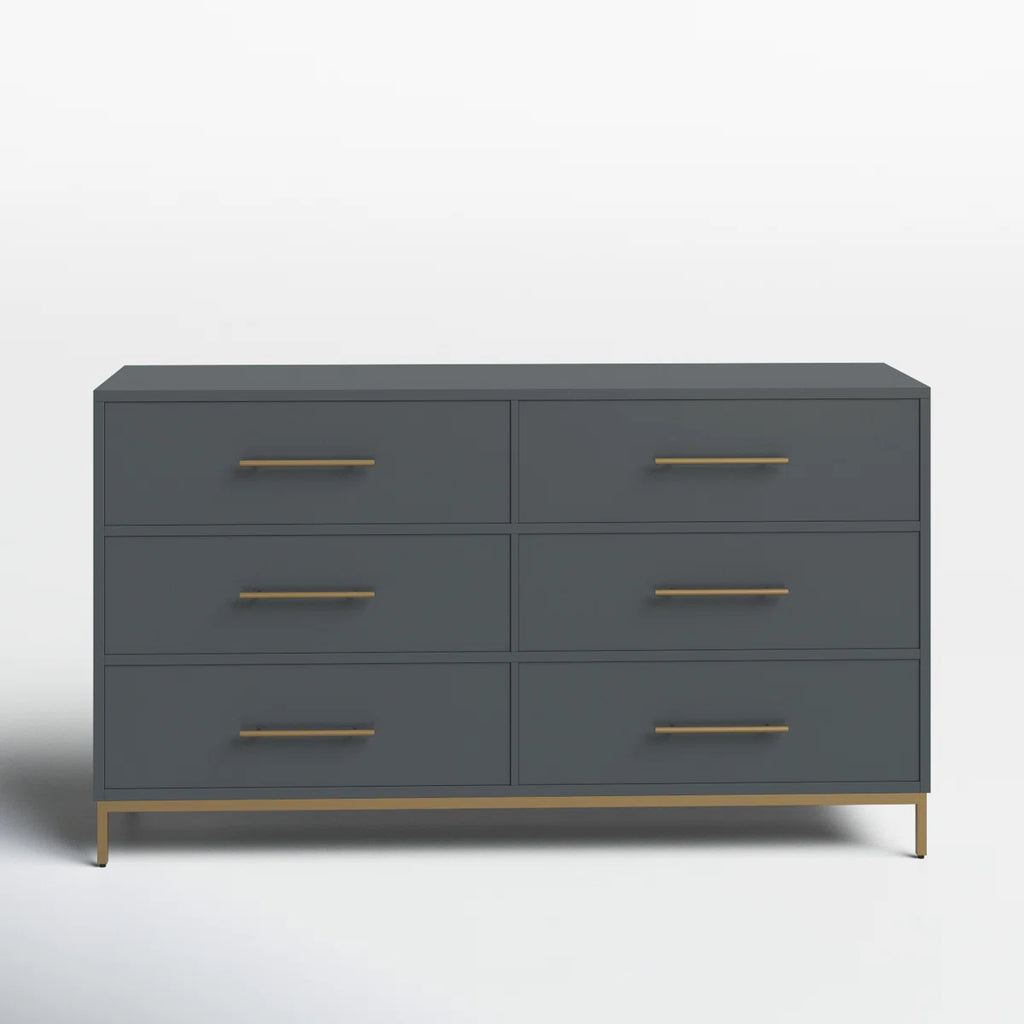 Marino 6 - Drawer Dresser Slate Gray