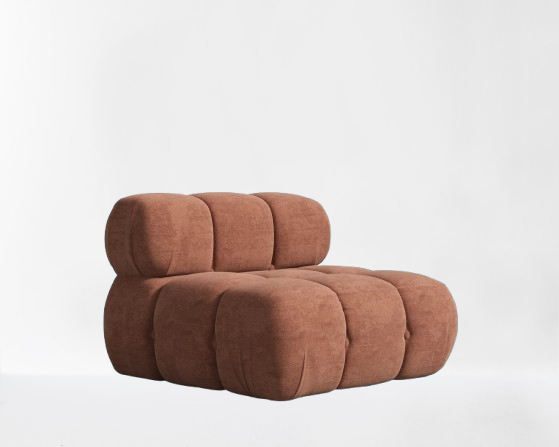 Bellaro Copper Tan Armless Chair