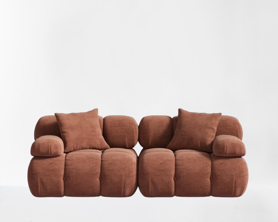 Bellaro Loveseat Copper Tan