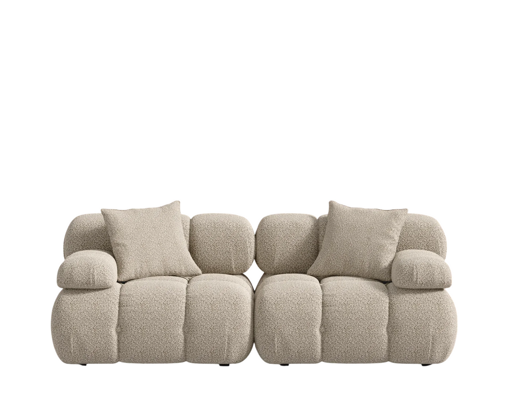 Bellaro Loveseat Almond Shearling