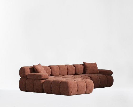 Bellaro Copper Tan 4-Piece Sectional