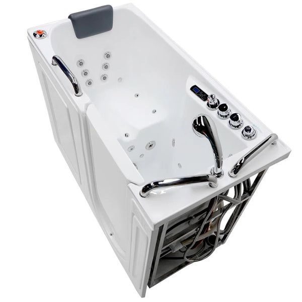 MediSpa 52.5'' x 26.5'' Walk-in Acrylic Bathtub with Faucet