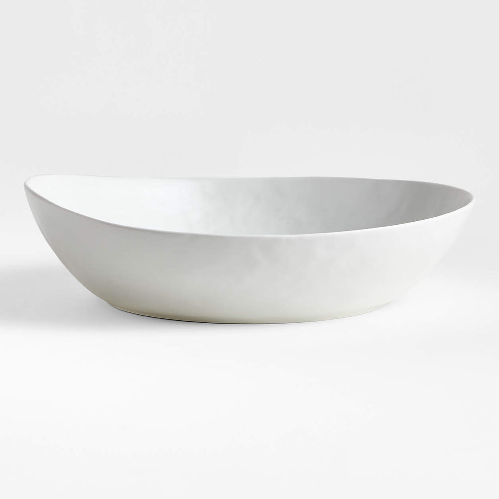 Mercer Matte White Porcelain Large Serving Bowl