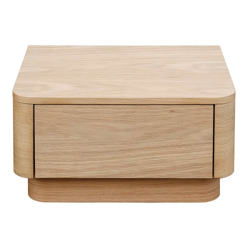 Round Off Nightstand Natural Oak